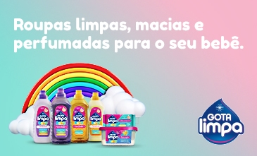 Conheça a Linha Baby da Gota Limpa