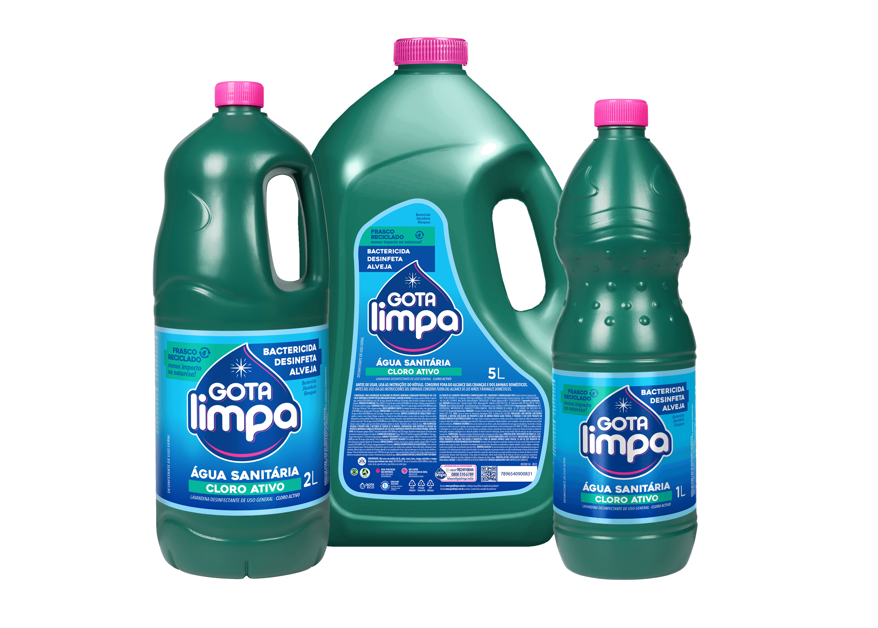 Família de Produtos Água Sanitária | Gota Limpa
