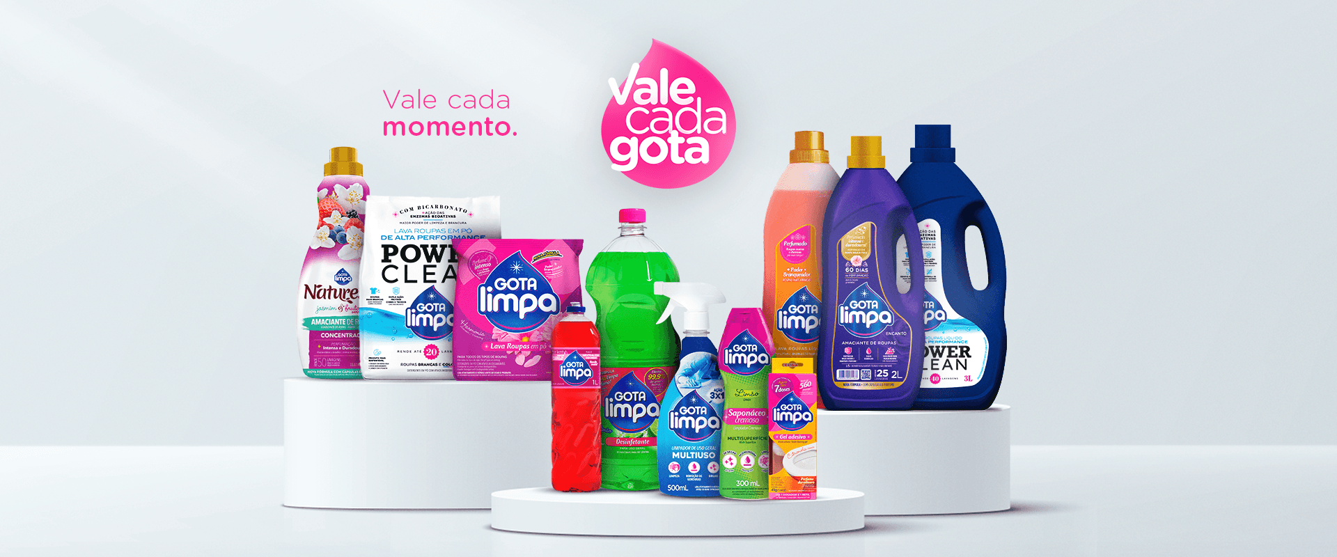 Banner Vale cada momento - Gota Limpa