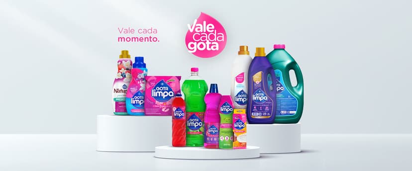 Família de Produtos Gota Limpa - Vale cada Gota
