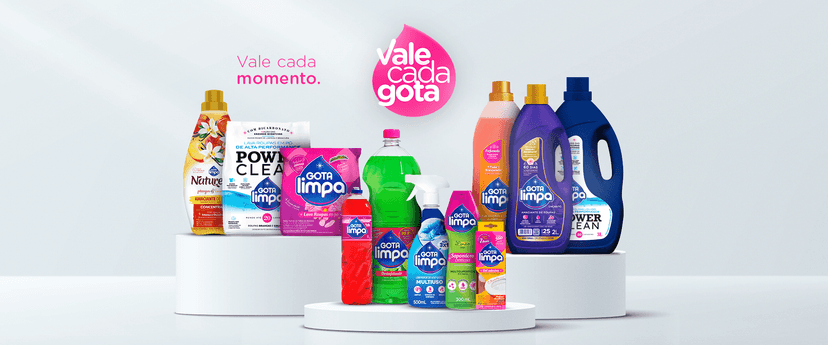 Família de Produtos Gota Limpa - Vale cada Gota
