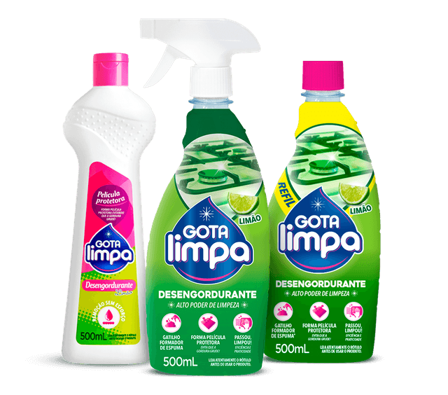 Linha Desengordurante Gota Limpa 