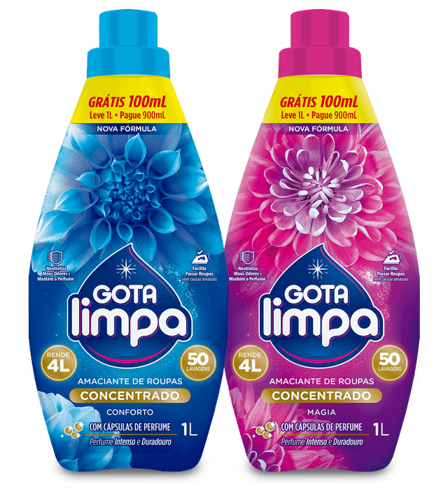 Amaciantes Concentrados Gota Limpa