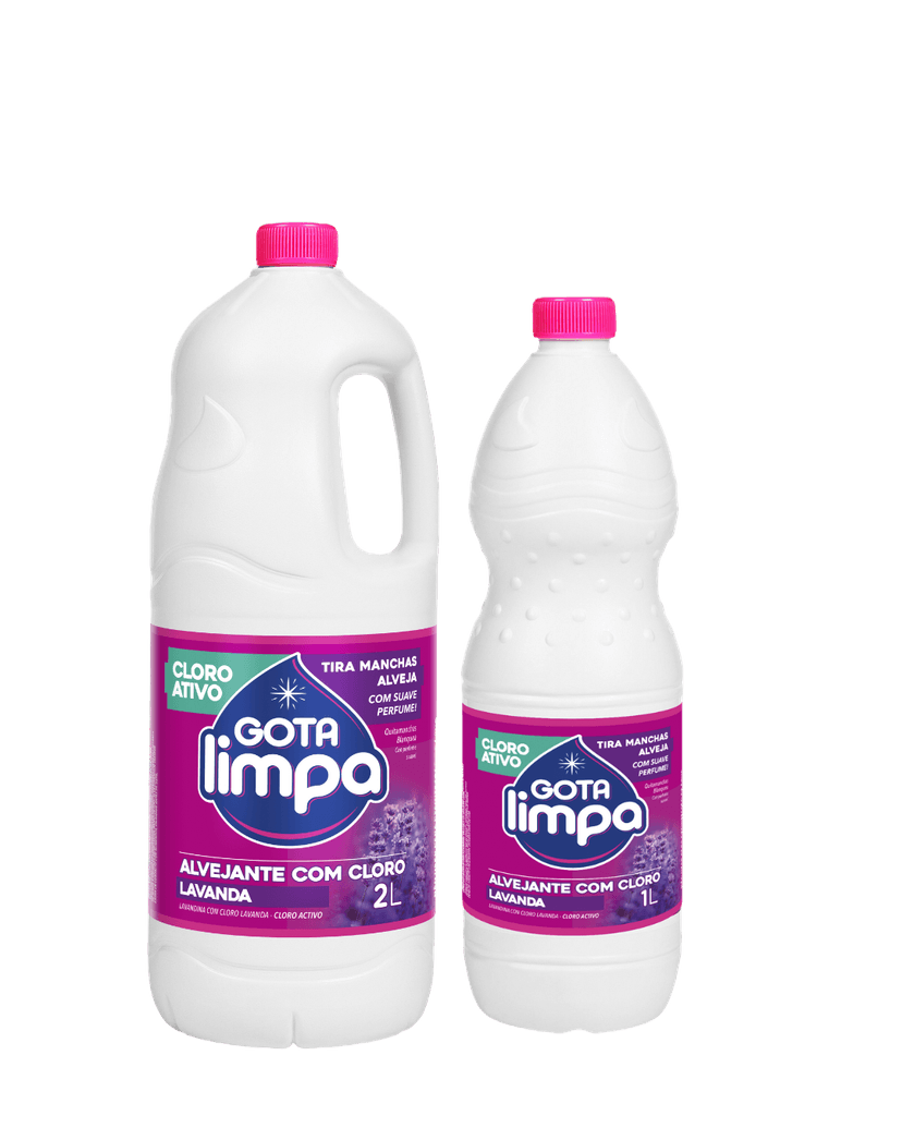 Linha de Alvejantes Com Cloro Gota Limpa