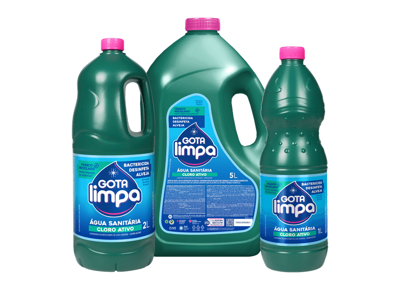 Família de Produtos Água Sanitária | Gota Limpa