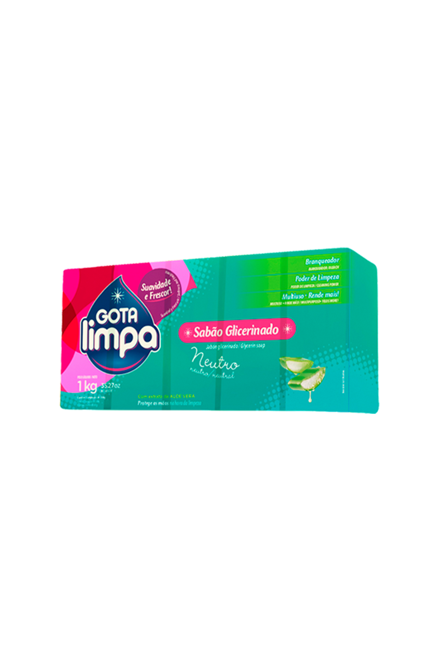 Sabão Gota Limpa Glicerinado Neutro – 5x200g – 1kg