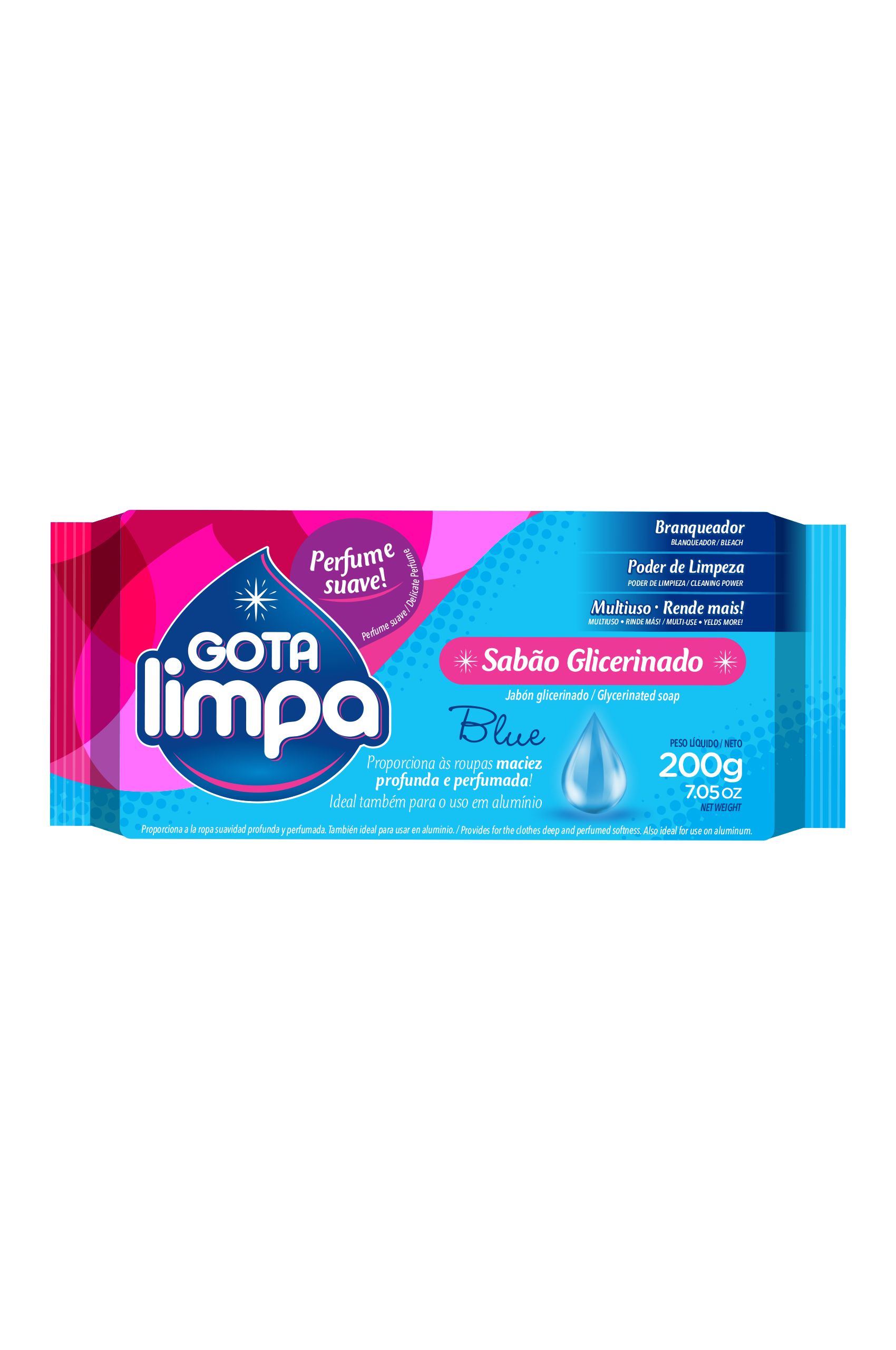 Gota Limpa Blue Glycerin Soap – 200g