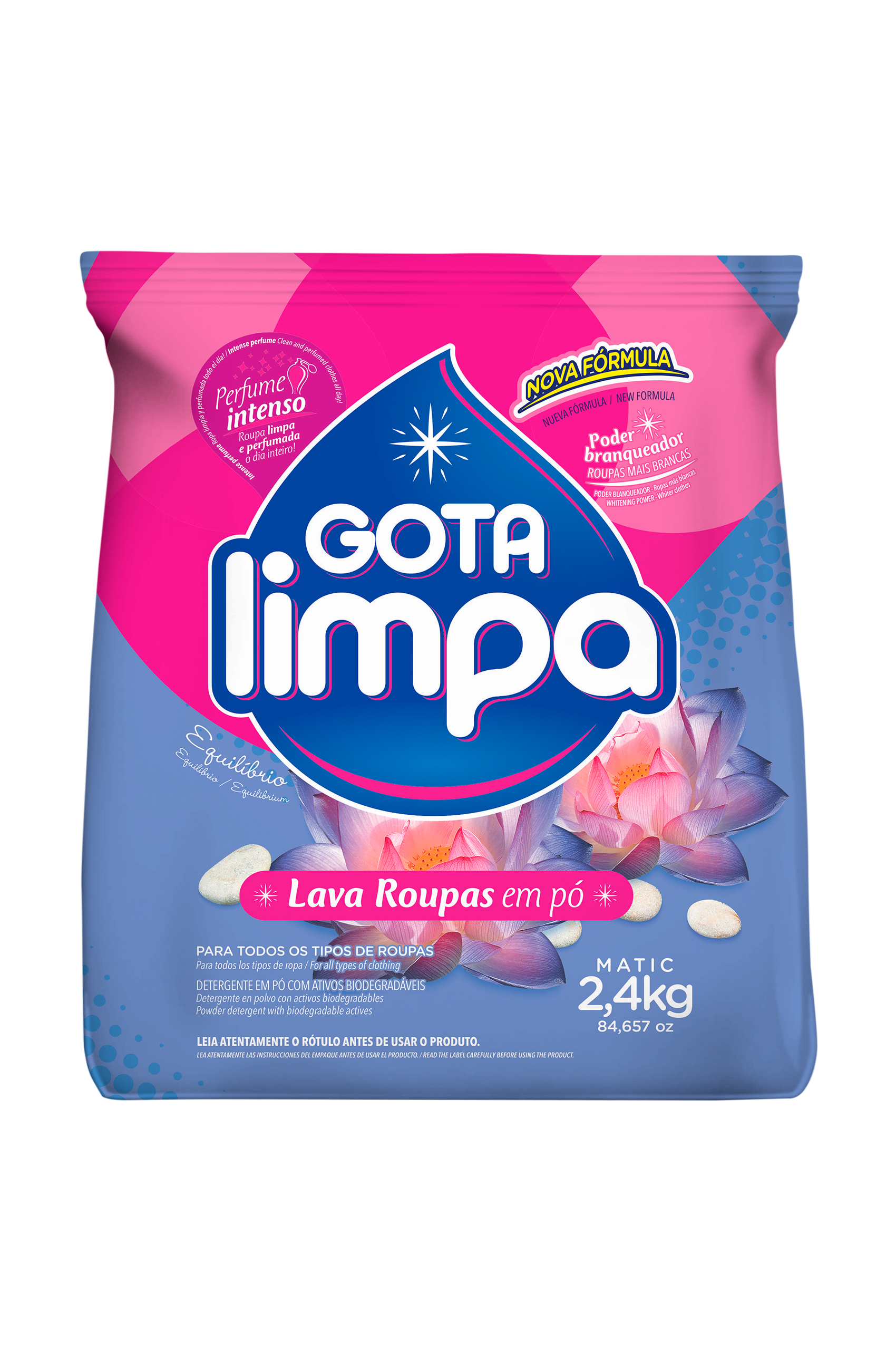 Gota Limpa Powder Laundry Detergent Equilibrium 2.4Kg