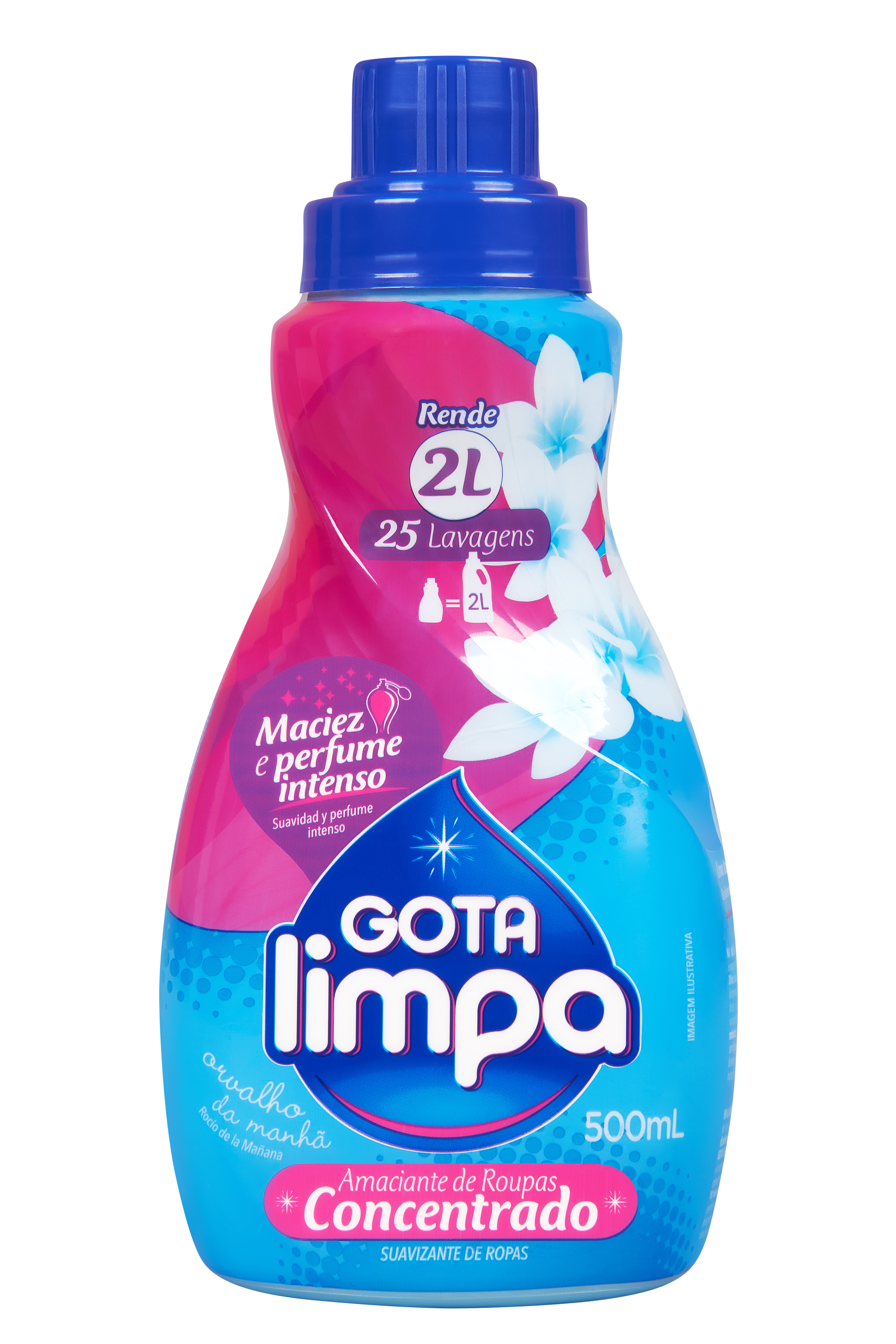 Amaciante Concentrado Gota Lima Orvalho da Manhã 500ml