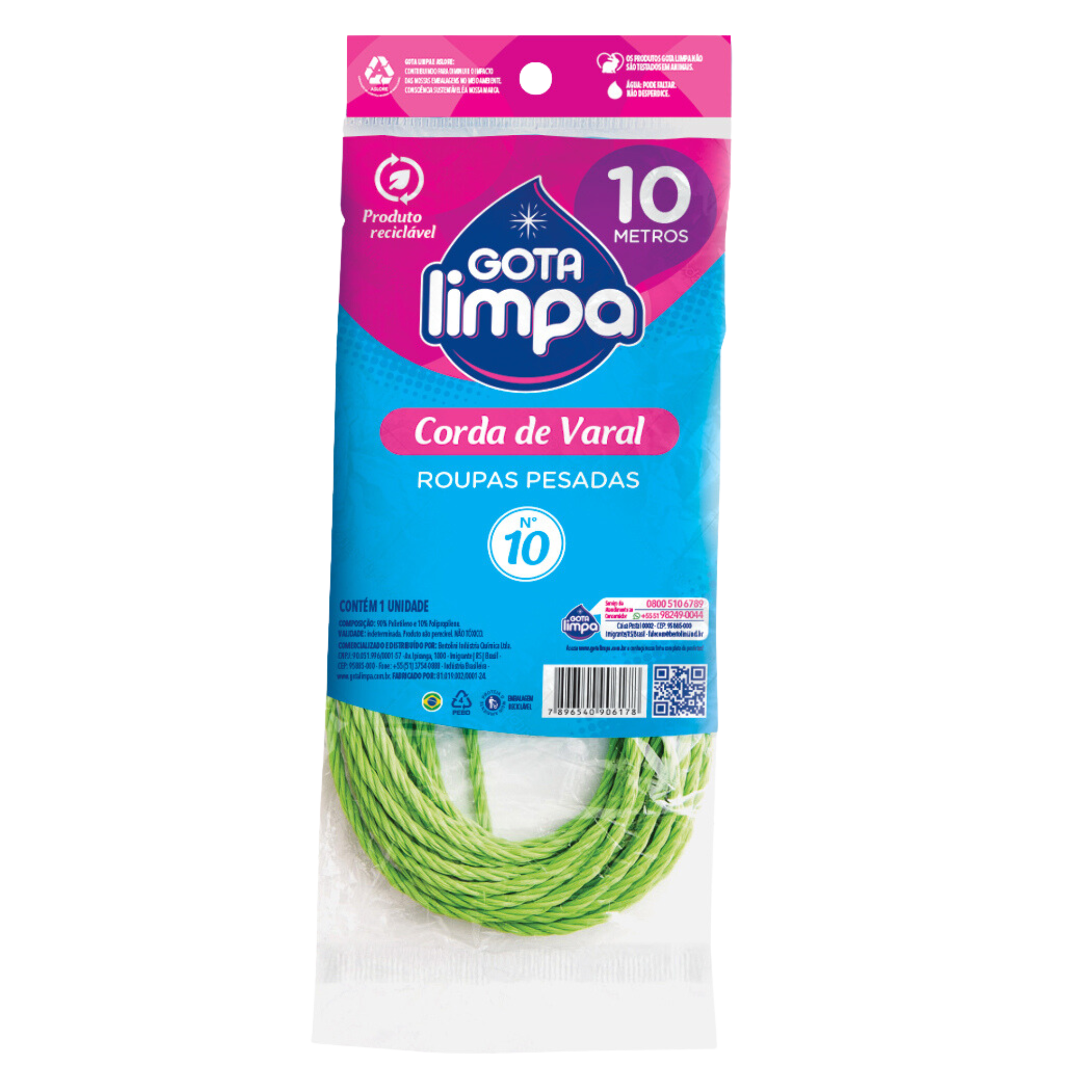 Gota Limpa Clothesline Rope 10m N10