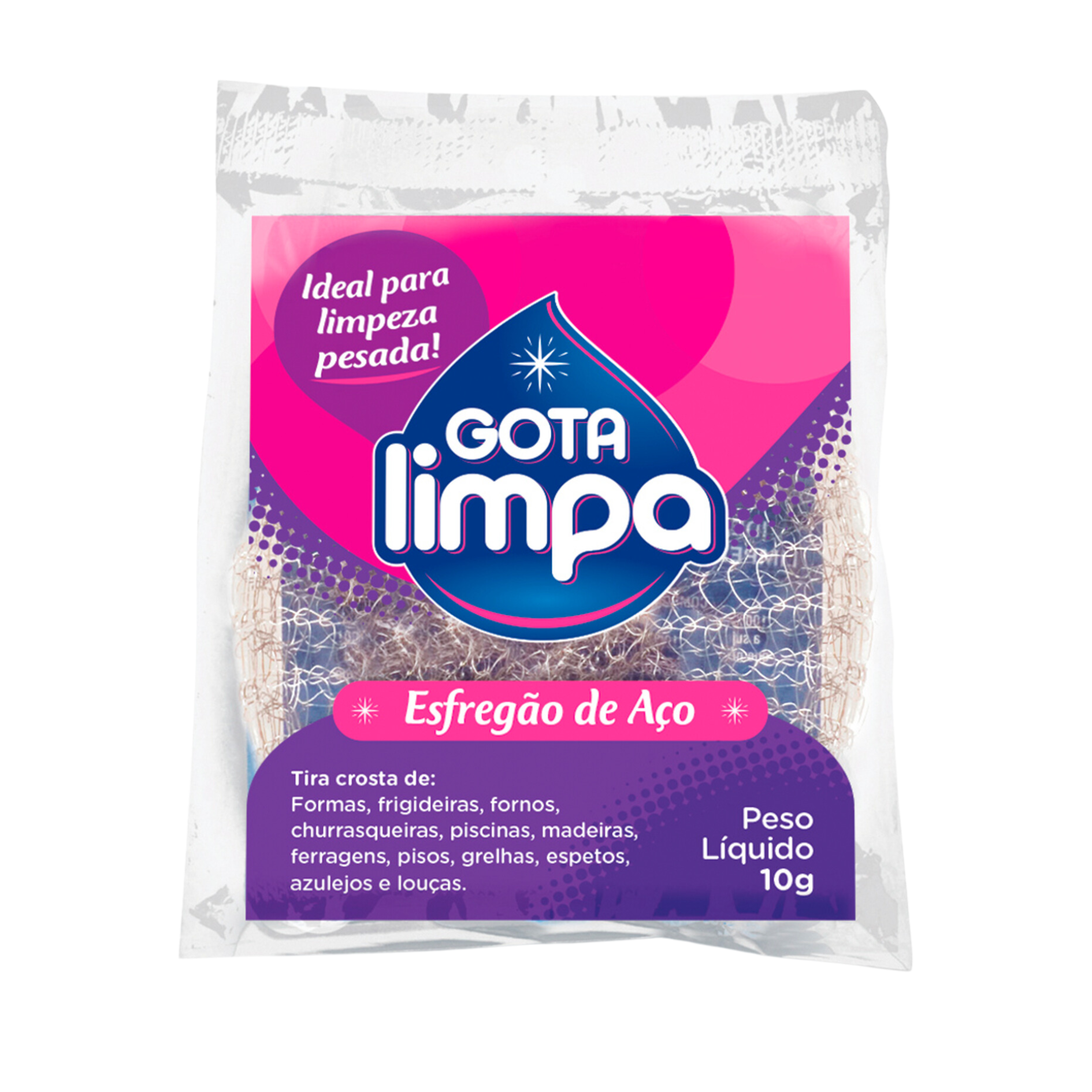 Esfregão de Aço Gota Limpa