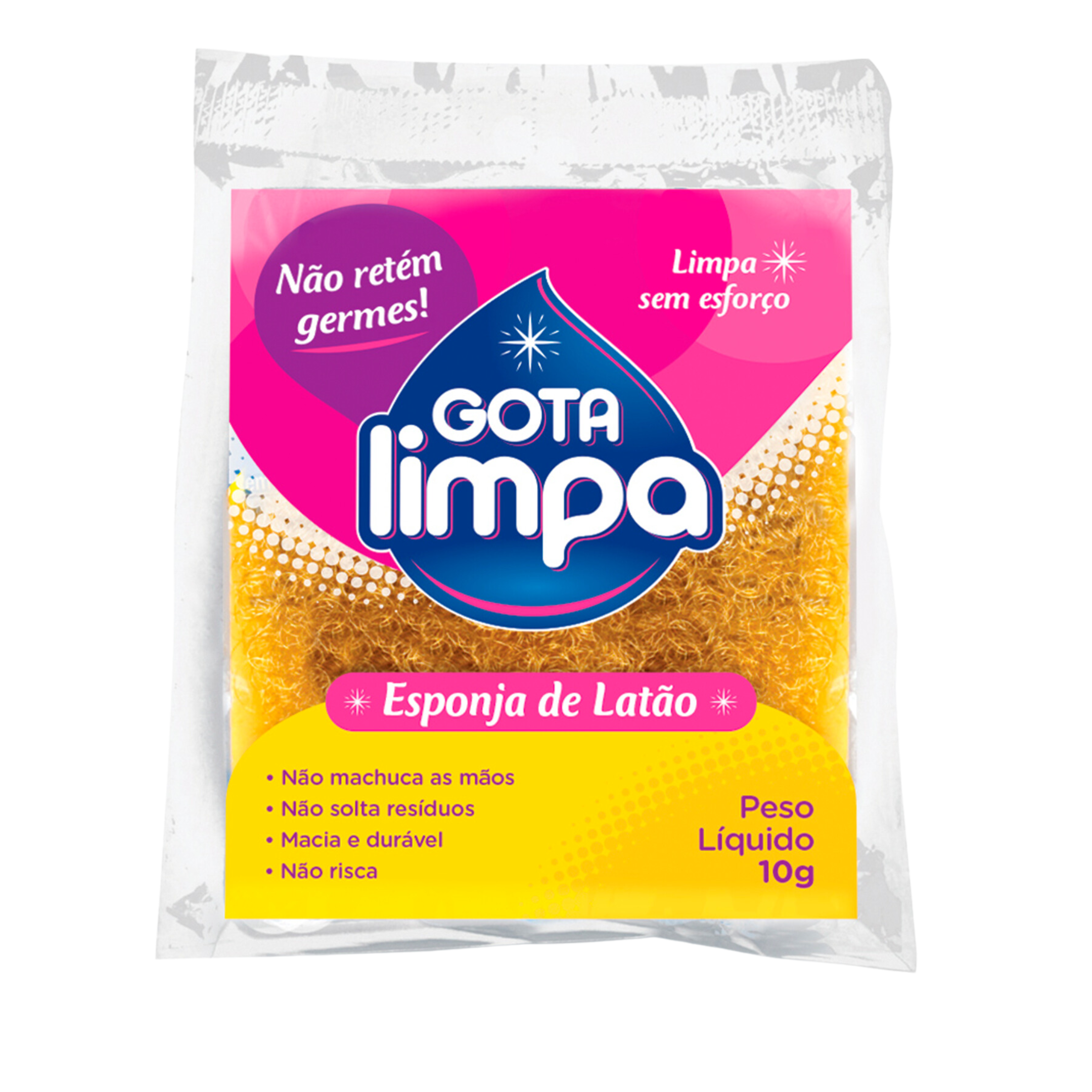 Esponja de Latão Gota Limpa