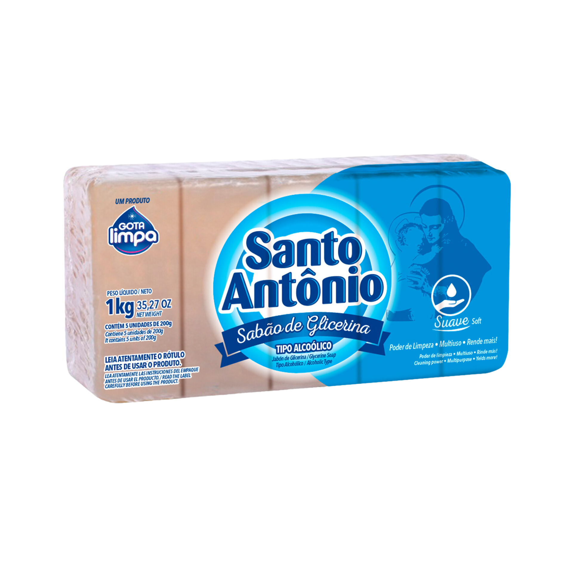 Santo Antonio Glycerin Soap 5x 200g – 1kg