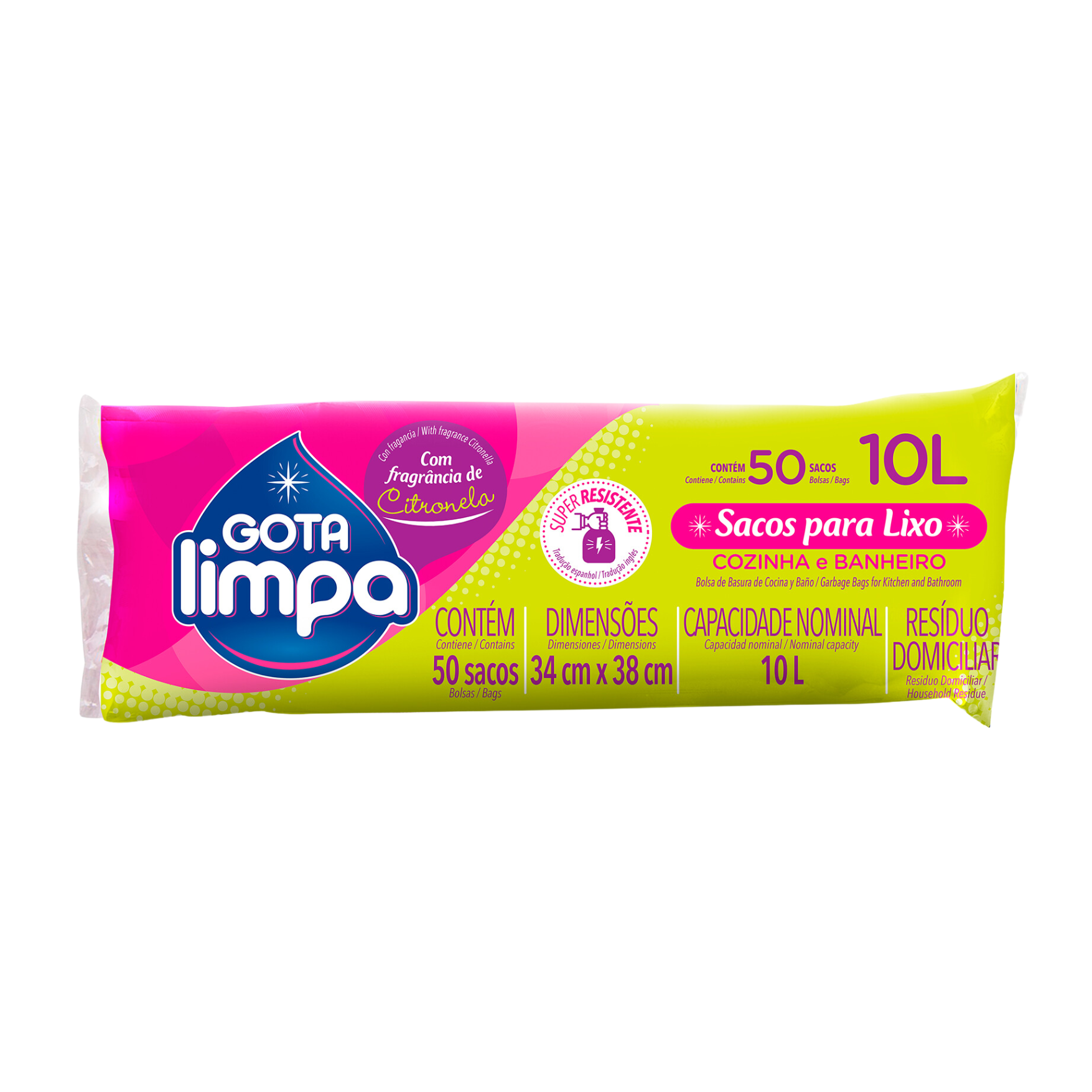 Saco para lixo – 10L