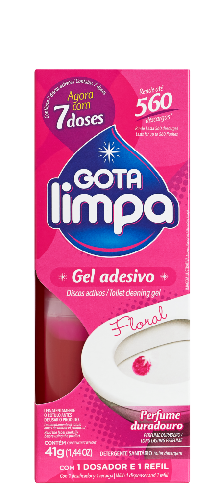 Gota Limpa Toilet Cleaning Gel Eucalyptus 7x 41g